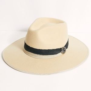 Free People Wyeth Jasper Distressed Band Felt Hat